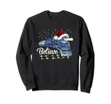 Christmas North Pole Polar Express All Abroad Xmas Santa Sweatshirt