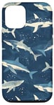 Coque pour iPhone 14 Coque Requin Bleu Océan Amoureux des Requins