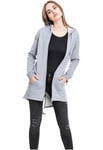 Urban Classics Women's Ladies Sweat Parka Cardigan, Grey, M