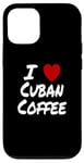 Coque pour iPhone 12/12 Pro I Heart (Love) Café cubain Espresso Colada Cafecito