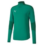 PUMA teamFINAL 21 Training 1/4 Zip Top Pull Homme Pepper Green/Power Green FR : L (Taille Fabricant : L)