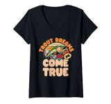 Womens Trout Dreams Do Come True V-Neck T-Shirt