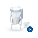 Carafe en Verre Bleu Brita Inclus 1 Cartouche Filtrante maxtra pro aio - Nouveau maxtra