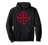 KNIGHT'S TEMPLAR JERUSALEM CROSS KINGDOM OF JERUSALEM Pullover Hoodie