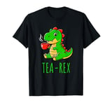 Cute Tea-Rex Dinosaur T-Rex Lover Funny Kawaii Dino Pun T-Shirt