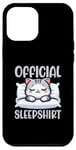 Coque pour iPhone 12 Pro Max Chemise de nuit officielle American Shorthair Funny Cat Lover