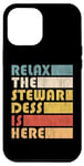 Coque pour iPhone 12 Pro Max Relax Stewardess, Hôtesse De L'air