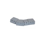 Arrêts aluminium pour profil de jonction toiture polycarbonate (x5) - Coloris - Aluminium, Epaisseur - 16 mm - Aluminium