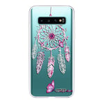 Evetane - Coque Silicone Compatible Samsung Galaxy S10 - Protection Intégrale 360, Fine et Transparente - Coque Avant & Arrière - Haute Résistance - Carpe Diem