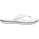 Crocs Crocband Flip, Tongs Mixte, White, 45/46 EU