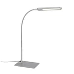 BRILONER - Lampe de bureau LED avec fonction tactile, dimmable par étapes, réglable en blanc chaud et blanc froid, lampe de chevet, lampe de table, décoration, lampe de bureau, 23x95 cm, argentée