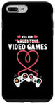 Coque pour iPhone 7 Plus/8 Plus V is For Video Games Gamers Couples Saint Valentin