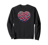 Cute Heart with Flowers and Hearts for Valentine's Day Sweatshirt