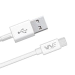 Vit usb-kabel - mikro usb för tillbehör tv, Samsung mobil, Samsung surfplatta, Essentiel b mobil, Alcatel mobil,