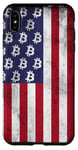 iPhone XS Max BTC Bitcoin American Flag distressed Crypto Revolution Case