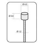 Alligator Stainless Shift Cable 100 Units Silver 1.2 x 2000 mm