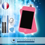 Vitre Tactile + Ecran LCD sur chassis pour iPhone 4S rose + outils