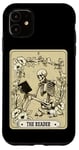 Coque pour iPhone 11 The Reader Carte de tarot squelette gothique sorcière Halloween