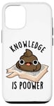 Coque pour iPhone 15 Knowledge Is Poo-wer Jeu de mots amusant