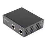 StarTech Industrial Gigabit Ethernet PoE Injector  30W 802.3at PoE+ Midspan 48V-56VDC DIN Rail Power Over Ethernet Injector Adapter  -40C to +75C