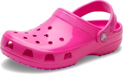 Crocs Unisex Classic Clogs, Neon HL (Pink Crush), 5 UK