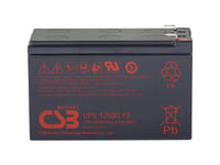 Csb Battery Ups 12580 High-Rate Blybatteri 12 V 9.4 Ah Blyfleece (B X H X T) 151 X 99 X 65 Mm Fladstik 6,35 Mm Vedligeholdelsesfri, Lav Selvafladning