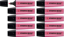 STABILO Highlighter BOSS ORIGINAL - Pack of 10 - Pink