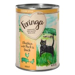 6 x 400 g Feringa Country Style -kissanruokaa kokeiluhintaan! - kana, ankka, sika