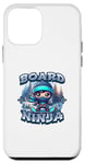 Coque pour iPhone 12 mini Planche Ninja Snowboard Ninja Snow Rider Snowboard