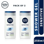 2X NIVEA MEN SENSITIVE SHOWER GEL 250 ml