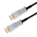 Goobay Optisk hybrid højhastigheds HDMI™-kabel med Ethernet (AOC) Højhastighedskabel, 4K @ 60 Hz, til lange transmissionsafstande, 30 m