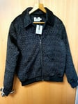 TOPMAN Trucker Jacket / Coat Size UK L /EUR 101-106CM /US L BLACK Brand New