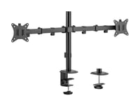 Equip 17&quot;-32&quot; Articulating Dual Monitor Desk Mount Bracket