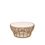 Cane-Line - Basket Soffbord Large, Natural - Soffbord utomhus - Søren Rose Studio - Beige - Naturmaterial/Metall