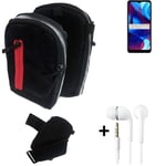  Holster / Shoulder + earphones for Motorola Moto G Pure Bag Extra Belt Case