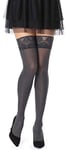 Bellivalini Collant Bas Autofixant en Microfibre Femme 60 DEN BLVFI1005 (Graphite, XS/S (Taille du Fabricant: 1/2))