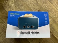 NEW Russell Hobbs Distinctions Ocean Blue 2 Slice Toaster Kitchen Aid Appliance