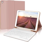 Étui Coque Ipad 6 Génération Avec Clavier, Rose Azalée