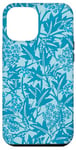 Coque pour iPhone 12 Pro Max Étui bleu Coquette Fleurs Vintage Fleurs