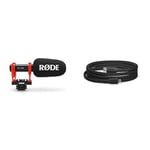 RØDE VideoMic GO II Compact and Lightweight Shotgun Microphone with USB Audio + SC19 USB-C to Lighting Cable (1.5m - iOS Compatible) for Filmmaking, Content Creation, and Location Recording