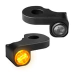 Mini heinz bikes - Styrblinkers nano serien amber klar svart blinkers