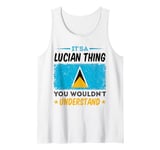 Saint Lucian Roots Lucian Pride Design for St Lucian Tank Top