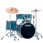 Tama 5-trumset m/cymbaler, Hairline Blue, IP52H6WC-HLB