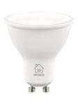 Deltaco LED-lampe, GU10, Wi-Fi 2,4GHz, 5W, 326lm, dæmpbar, 2700K-6500K, 220-240V, hvid