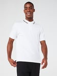 BOSS Penrose 38 Slim Fit Polo Shirt - White, White, Size 3Xl, Men