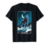 Funny Tarot Card The Howler Wolf Howling Spiritual Reader T-Shirt