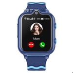 Montre Connectée Enfant 4G, Montre GPS Enfant avec Appel, Chat Vocal et Vidéo, Alarme, SOS, 2 Caméras, Mode Classe