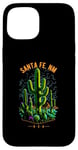 Coque pour iPhone 15 Santa Fe, NM, USA Cactus Desert Scène Design