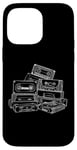 Coque pour iPhone 14 Pro Max Love Retro Mixtape 80's Blank Cassette Tape Shirt Cadeaux