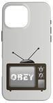 Coque pour iPhone 16 Pro Max Obey Écran de télévision média de masse Contrôle psychologique